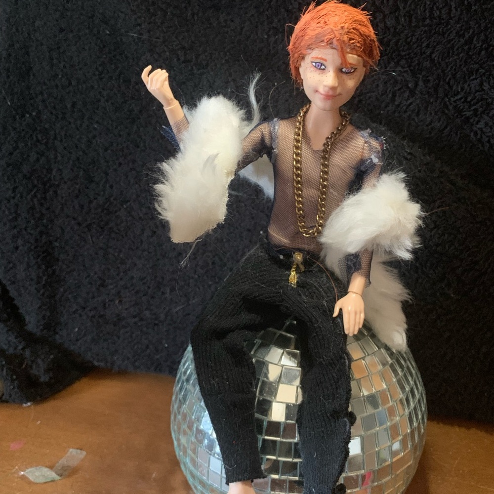 Unique Doll with Black and White Outfit